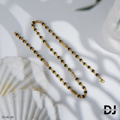 New Gold Forming Lovely Design Rudraksha Mala For Men.(ML-03)