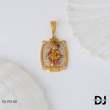 Superior Diamond Kashtabhanjan Dev Pendant for Men.(PD-02)
