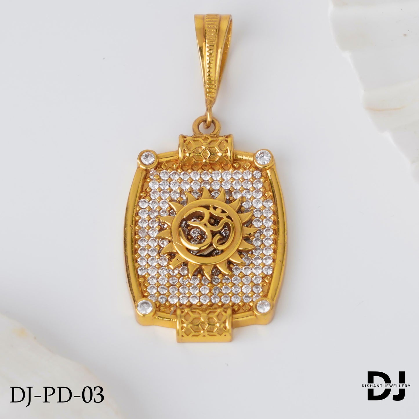 New Superior Diamond Om Pendant for Men.(PD-03)