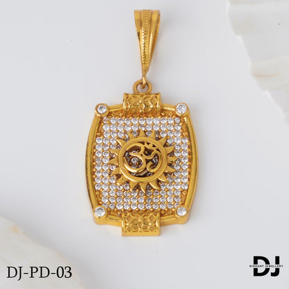 New Superior Diamond Om Pendant for Men.(PD-03)