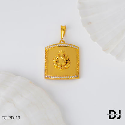 New Superior Diamond  Ganesh Pendant for Men.(PD-13)