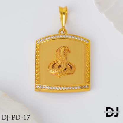 New goga Diamond Gold Pletted Design Pendant.(PD-17)