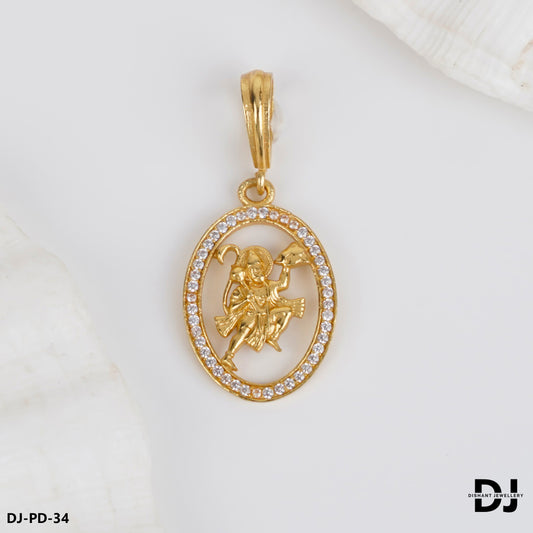 New classic Superior Diamond HANUMANJI Pendant for Men.(PD-34)