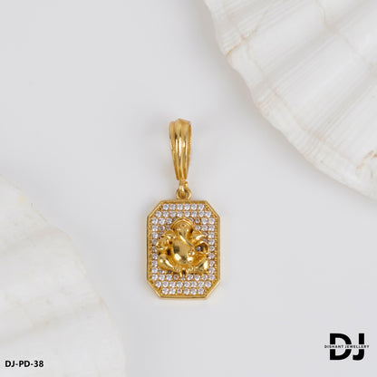Superior Diamond GANESH Pendant for Men (PD-38)