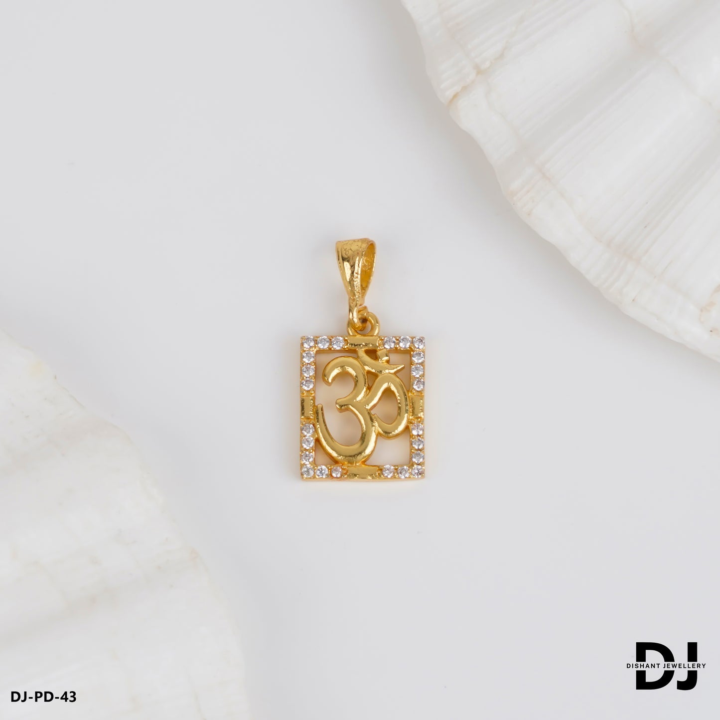 New Superior Diamond SQUARE OM Pendant for Men.(PD-43)